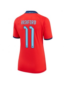 England Marcus Rashford #11 Auswärtstrikot für Frauen WM 2022 Kurzarm